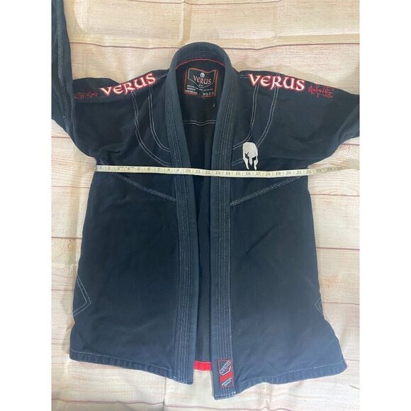 Verus Unisex Jiu Jitsu Athletic Black Gi TOP ONLY - A4 - Picture 7 of 10